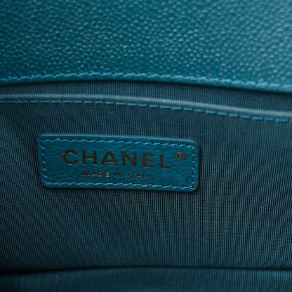 Chanel Caviar Quilted Small Boy Flap Dark Blue 6 of 11