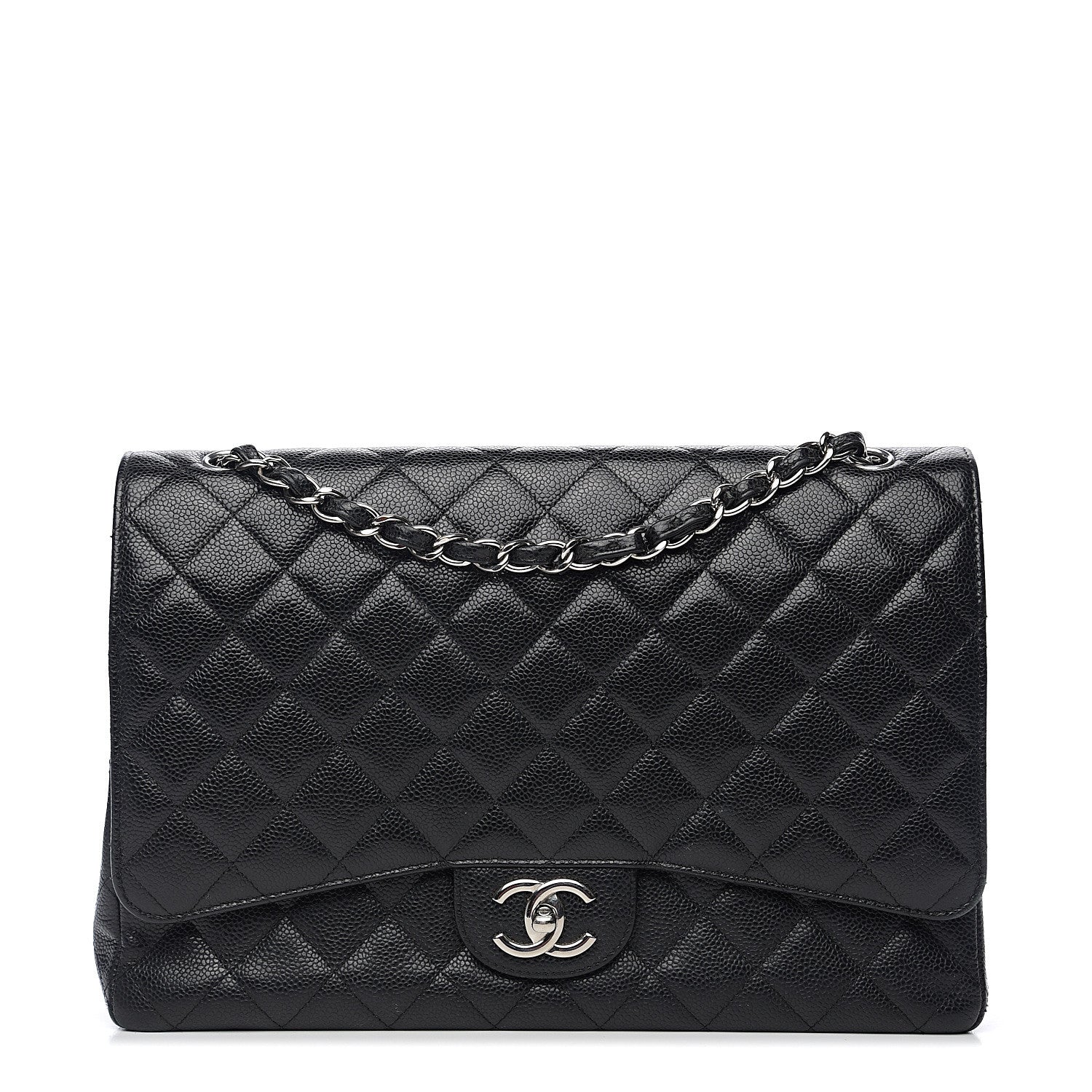 Chanel Caviar Quilted Maxi Double Flap Black 1 of 10