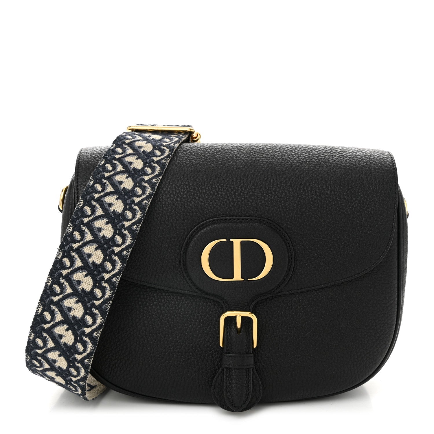 Christian Dior Grained Calfskin Large Bobby Flap Black 1 of 9