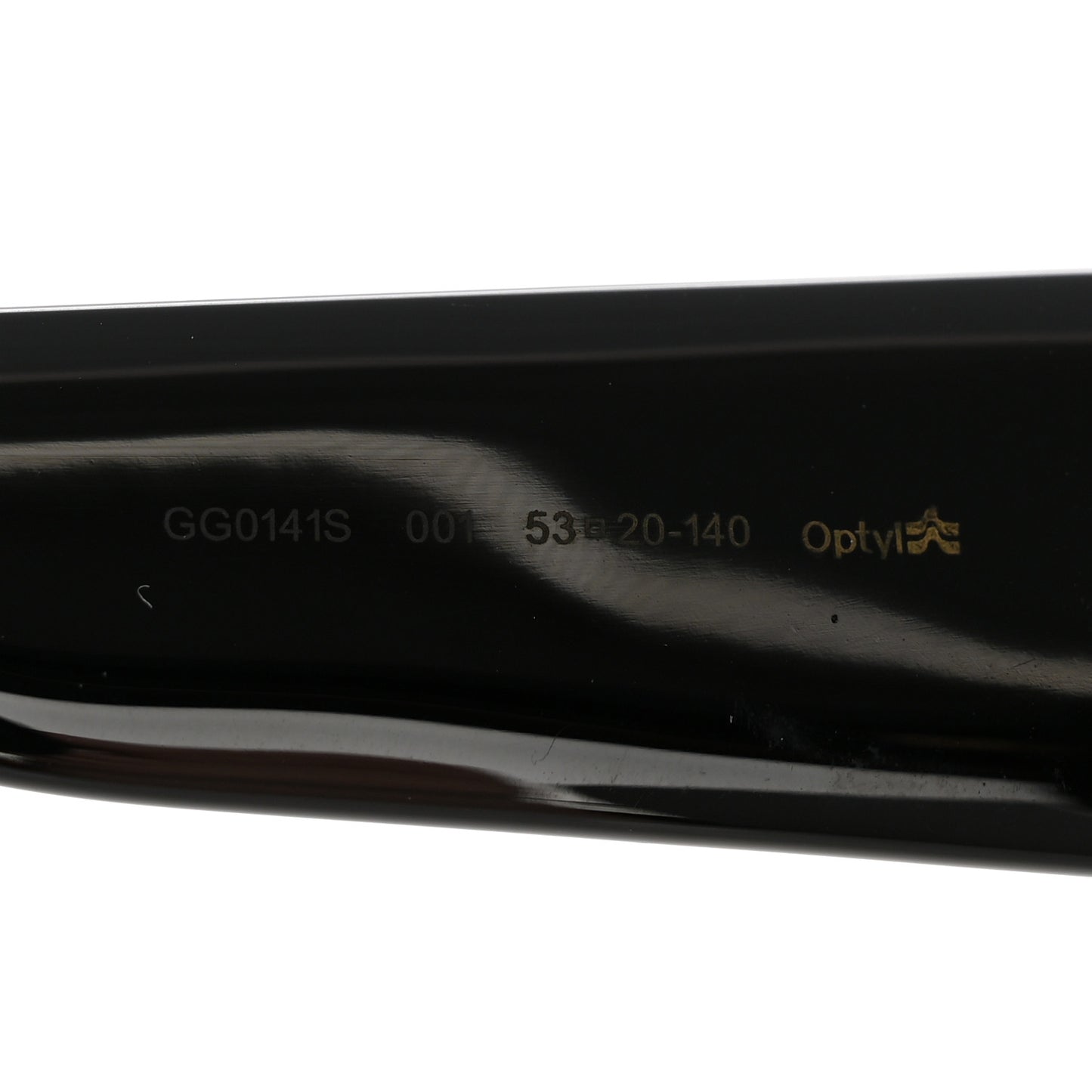 Acetate Square Frame Sunglasses GG0141S Black