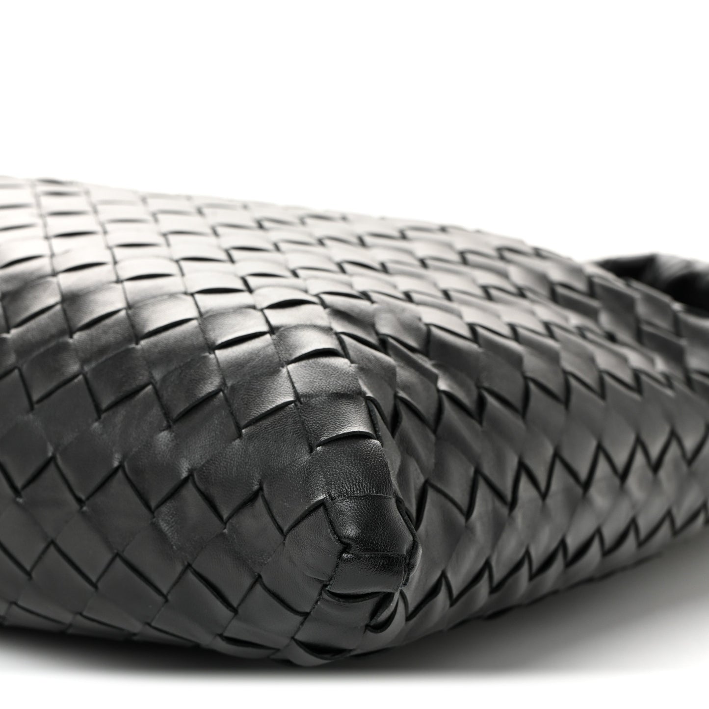 Calfskin Intrecciato Large Hop Black