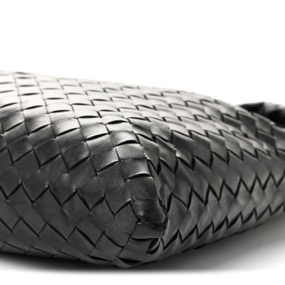 Bottega Veneta Calfskin Intrecciato Large Hop Black 10 of 10