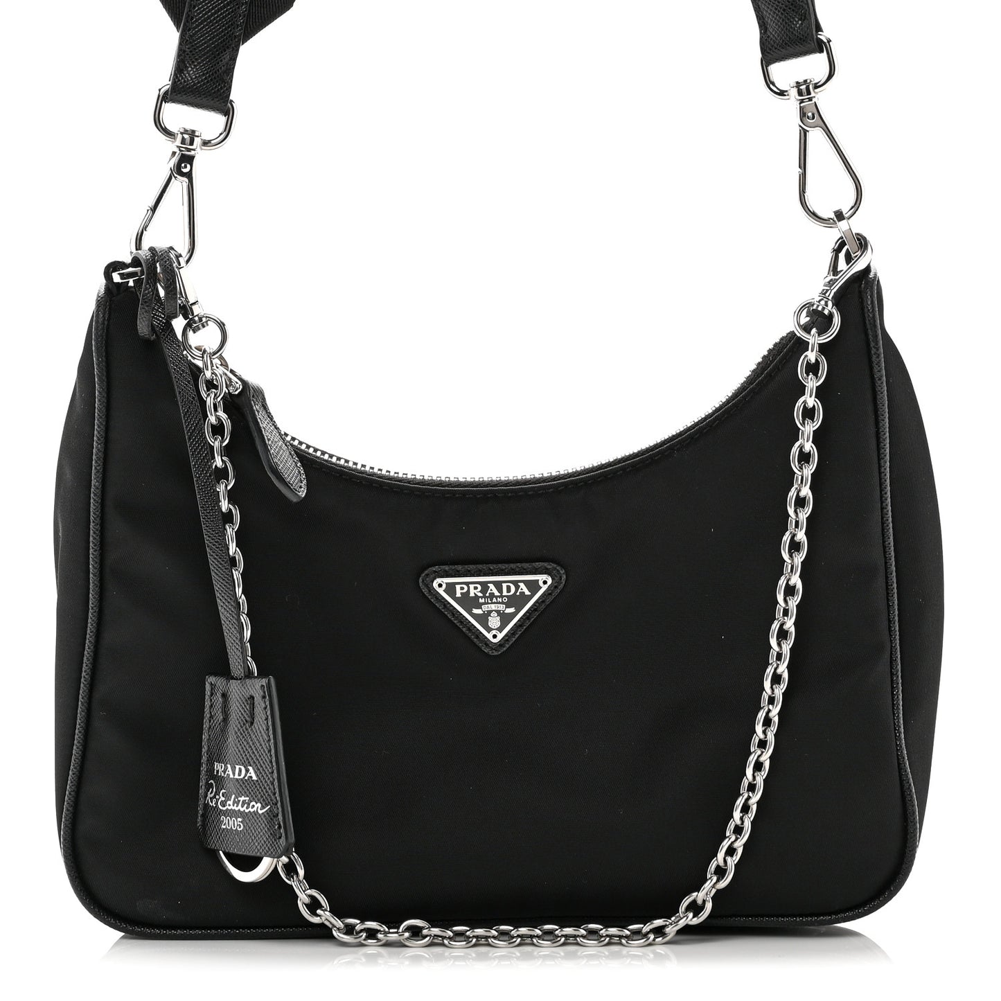 Nylon Re-Edition 2005 Shoulder Bag Black