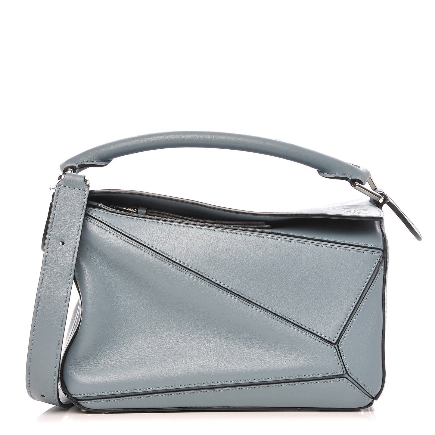 Calfskin Small Puzzle Bag Light Blue
