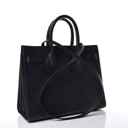 Saint Laurent Grained Calfskin Small Sac De Jour Black 4 of 17