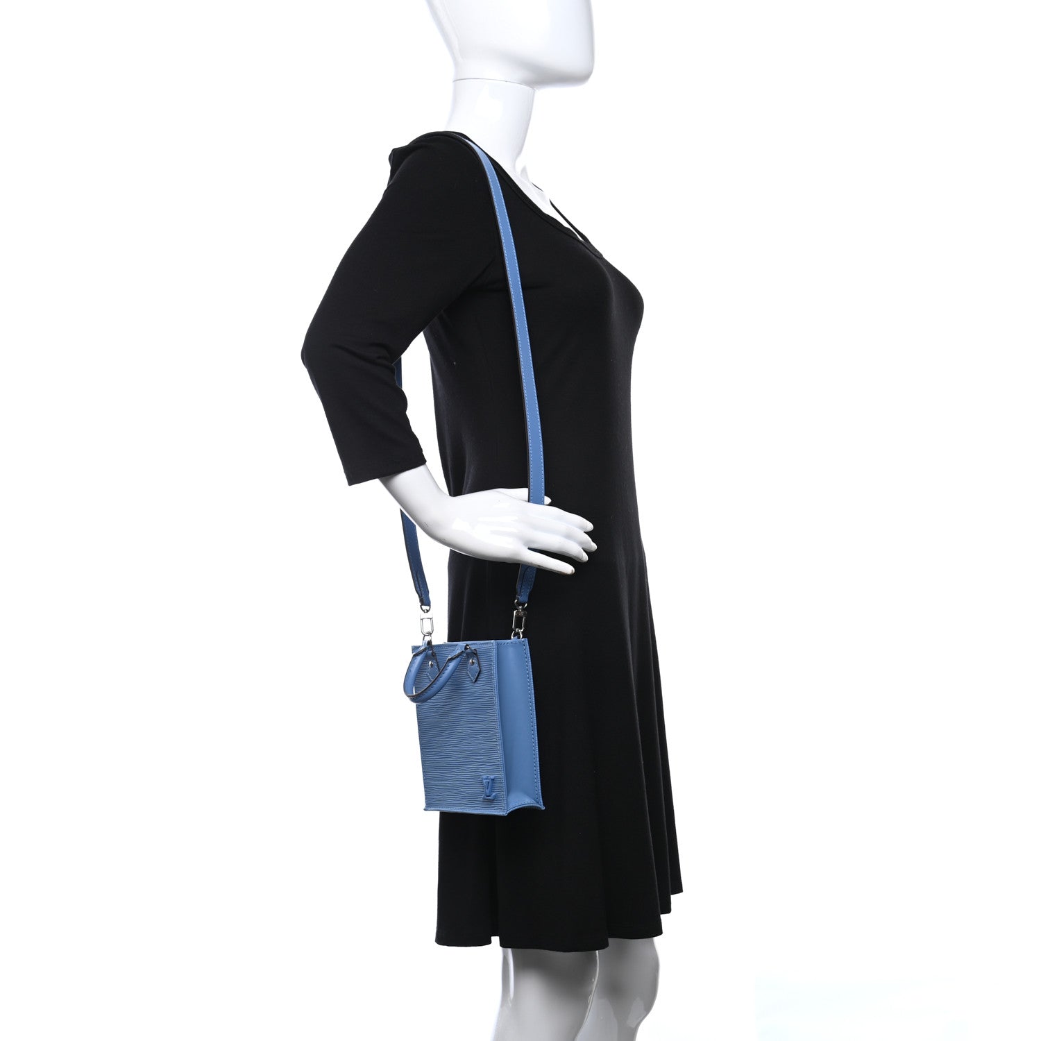Louis Vuitton Epi Petit Sac Plat Bleuet 2 of 8