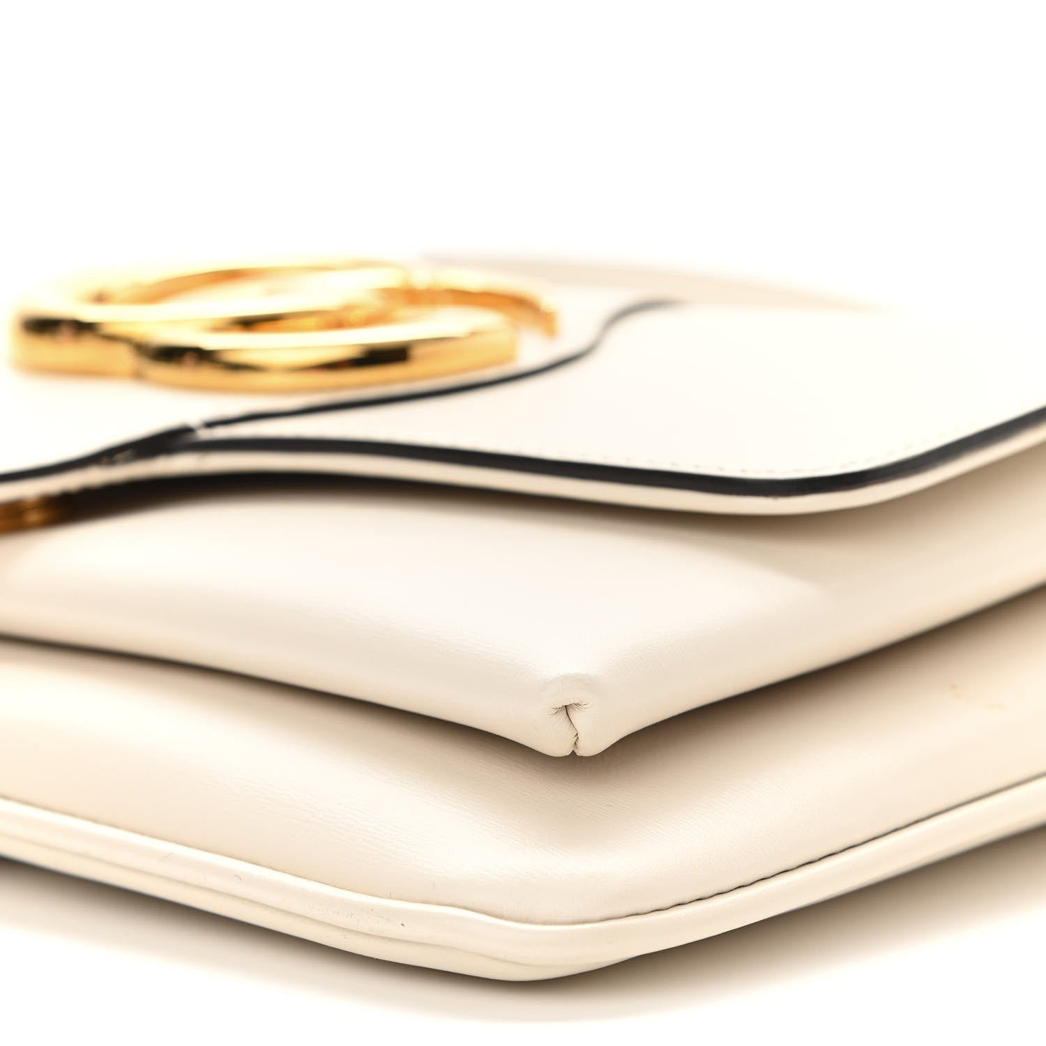 Gucci Calfskin Small Arli Flap Shoulder Bag Mystic White 11 of 11