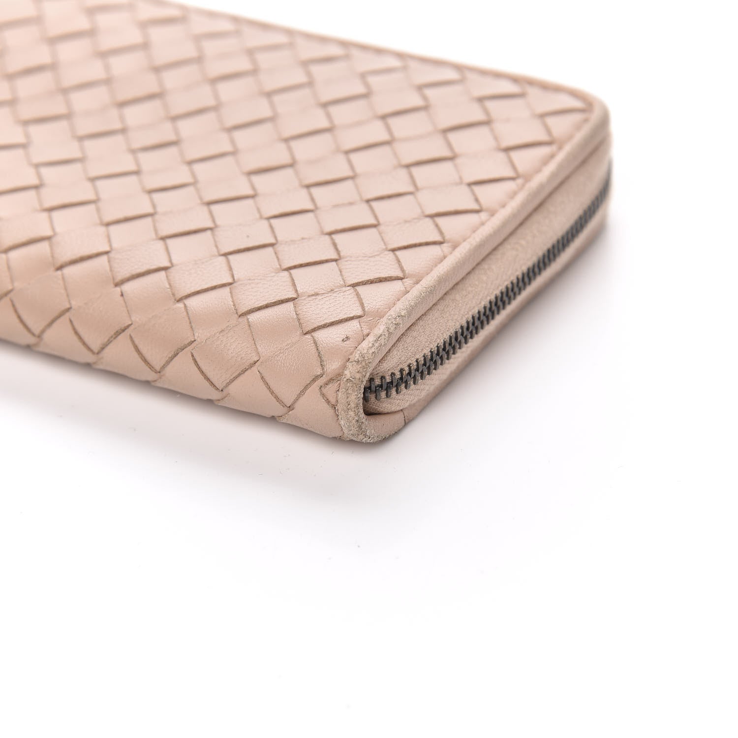 Bottega Veneta Nappa Intrecciato Zip Around Wallet Flamingo 9 of 11