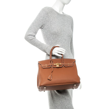 Hermes Togo Birkin 35 Gold 2 of 22