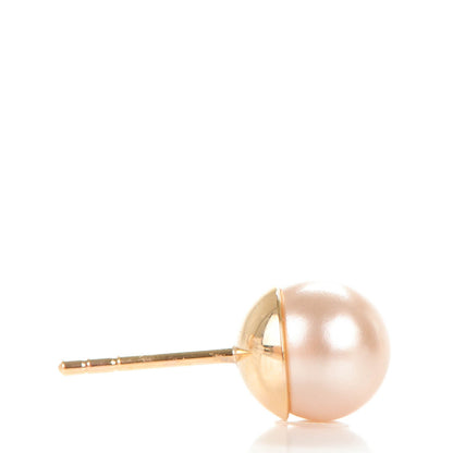 Christian Dior Pearl Mise En Dior Tribal Earrings Pink 5 of 6