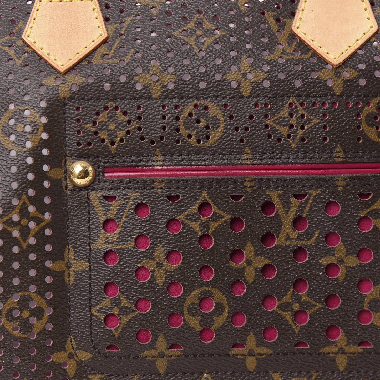 Monogram Perforated Speedy 30 Fuchsia