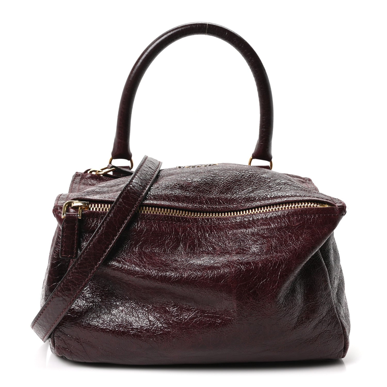 Givenchy Crinkled Patent Small Pandora Oxblood 1 of 10