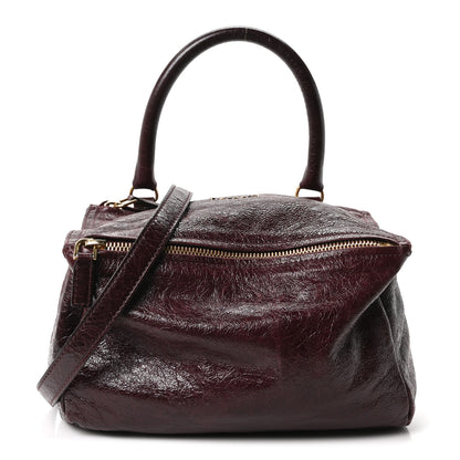 Givenchy Crinkled Patent Small Pandora Oxblood 1 of 10