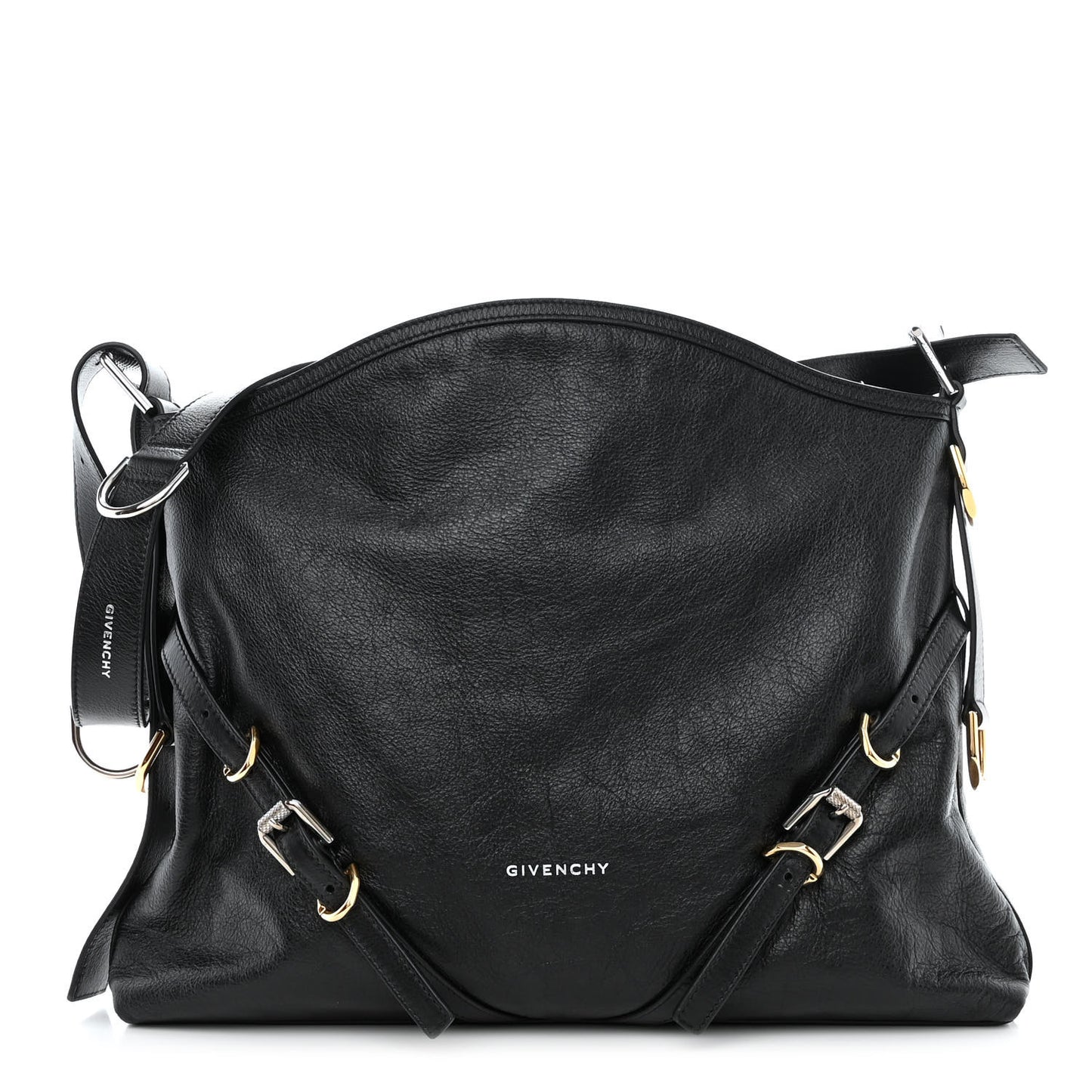 Calfskin Medium Voyou Bag Black