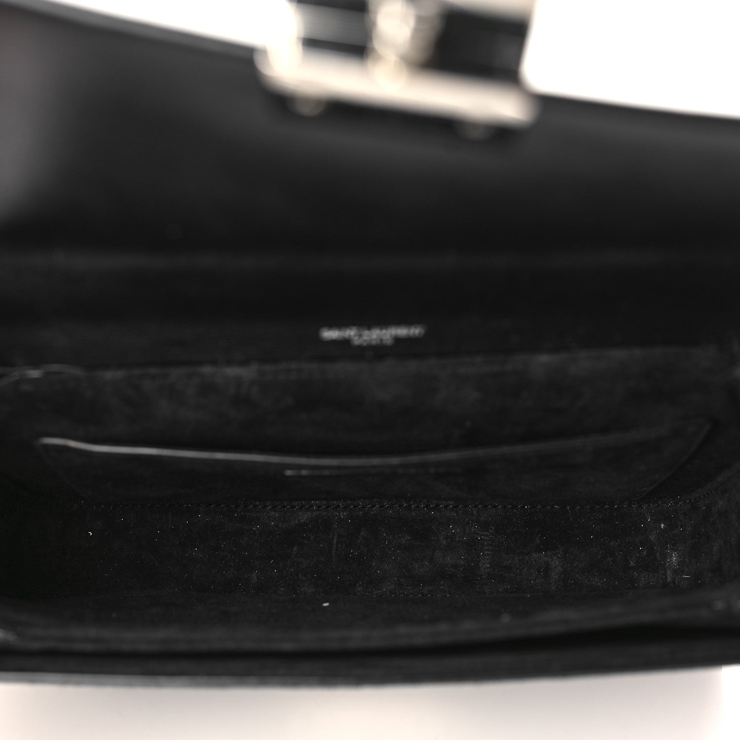 Saint Laurent Smooth Calfskin Suede Medium Bellechasse Black 5 of 11