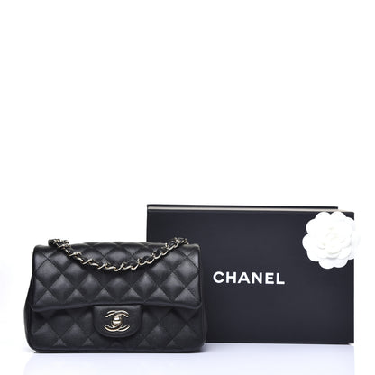 Chanel Caviar Quilted Mini Rectangular Flap Black 11 of 11