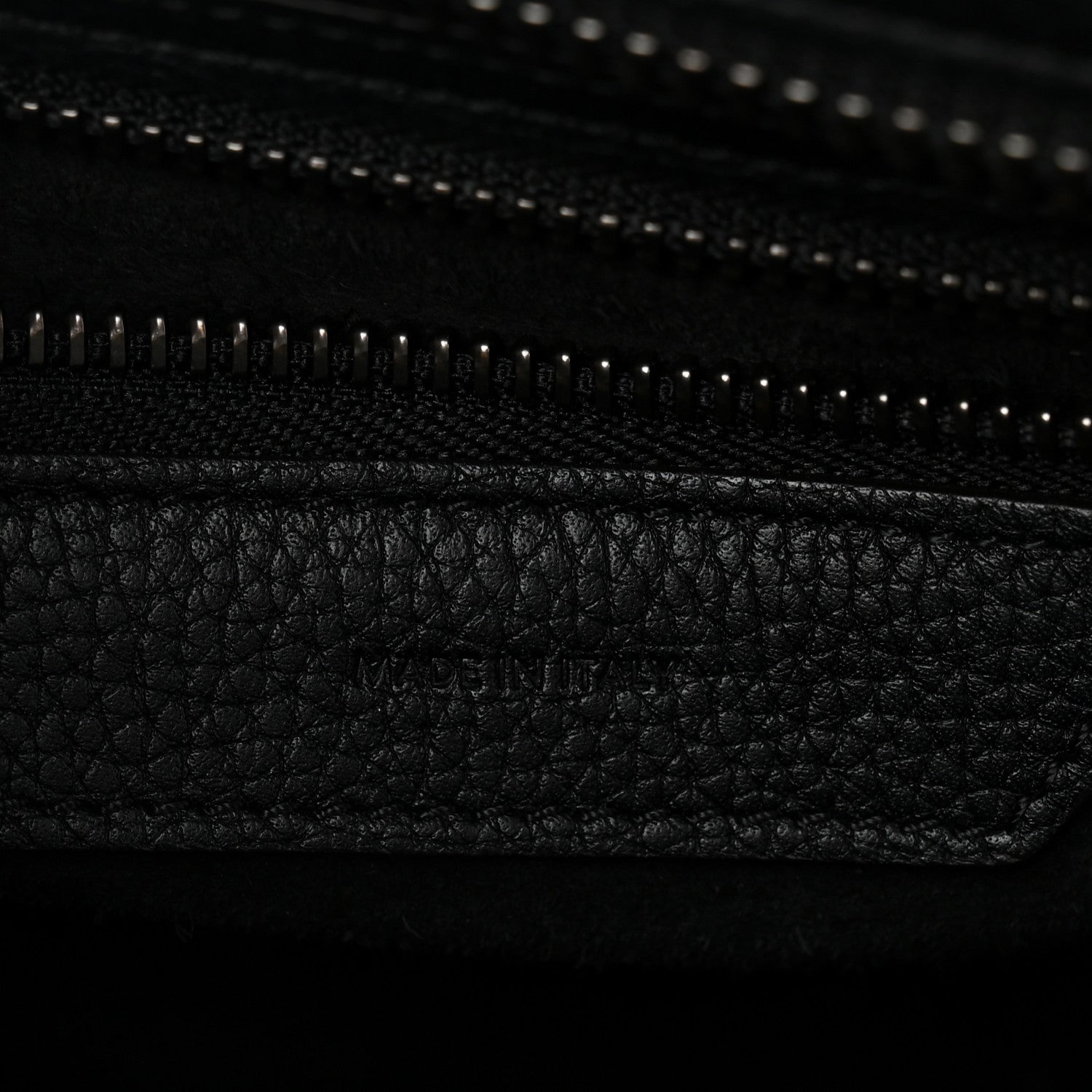Celine Drummed Calfskin Micro Luggage Black 7 of 10