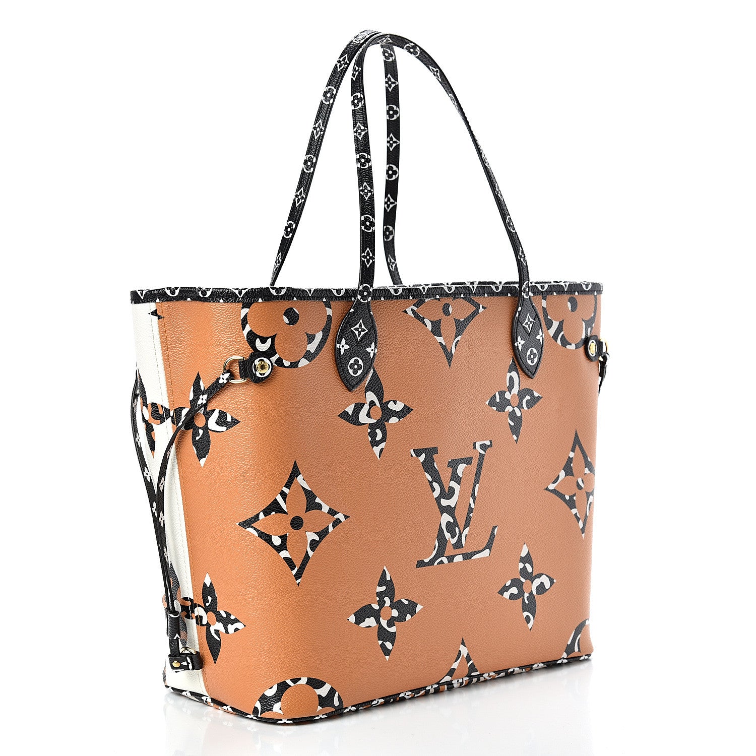 Louis Vuitton Monogram Giant Jungle Neverfull MM Ivory 3 of 10