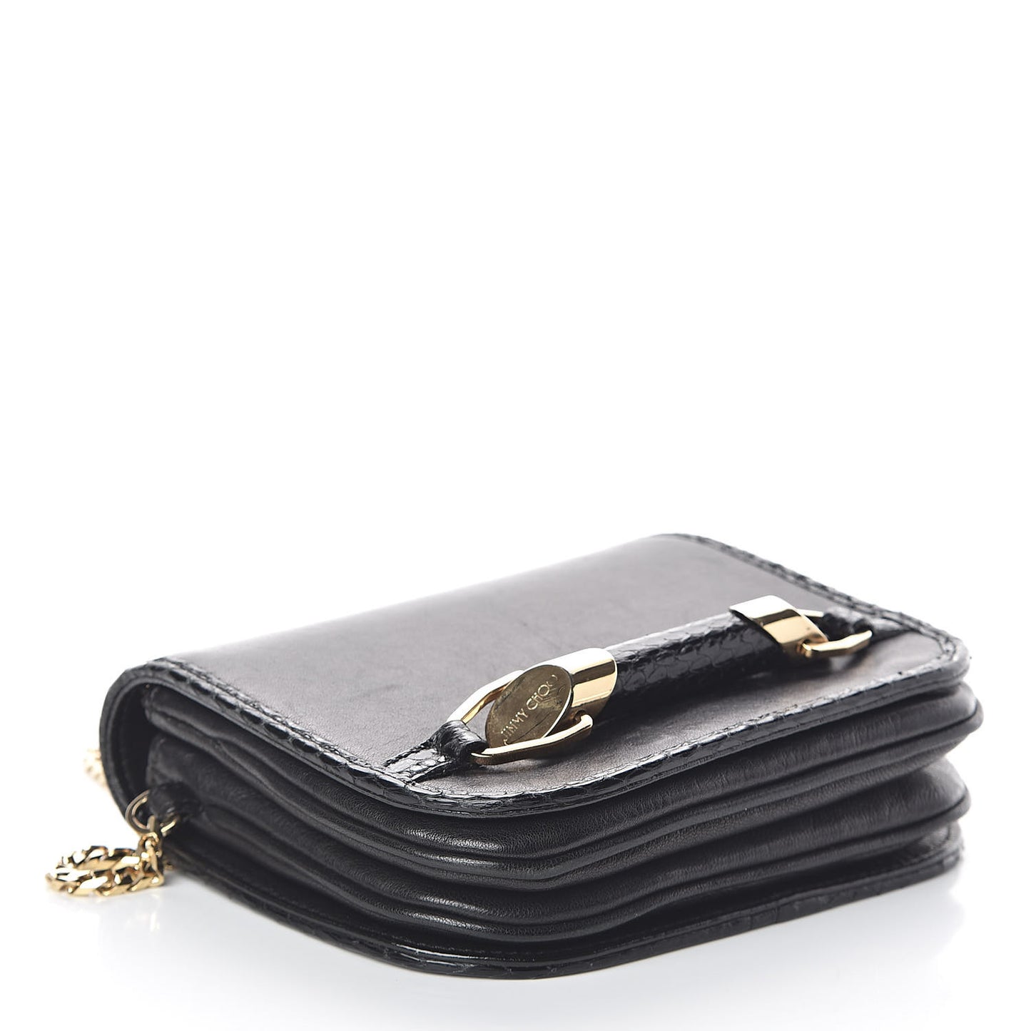 Lambskin Elaphe Zadie Flap Bag Black