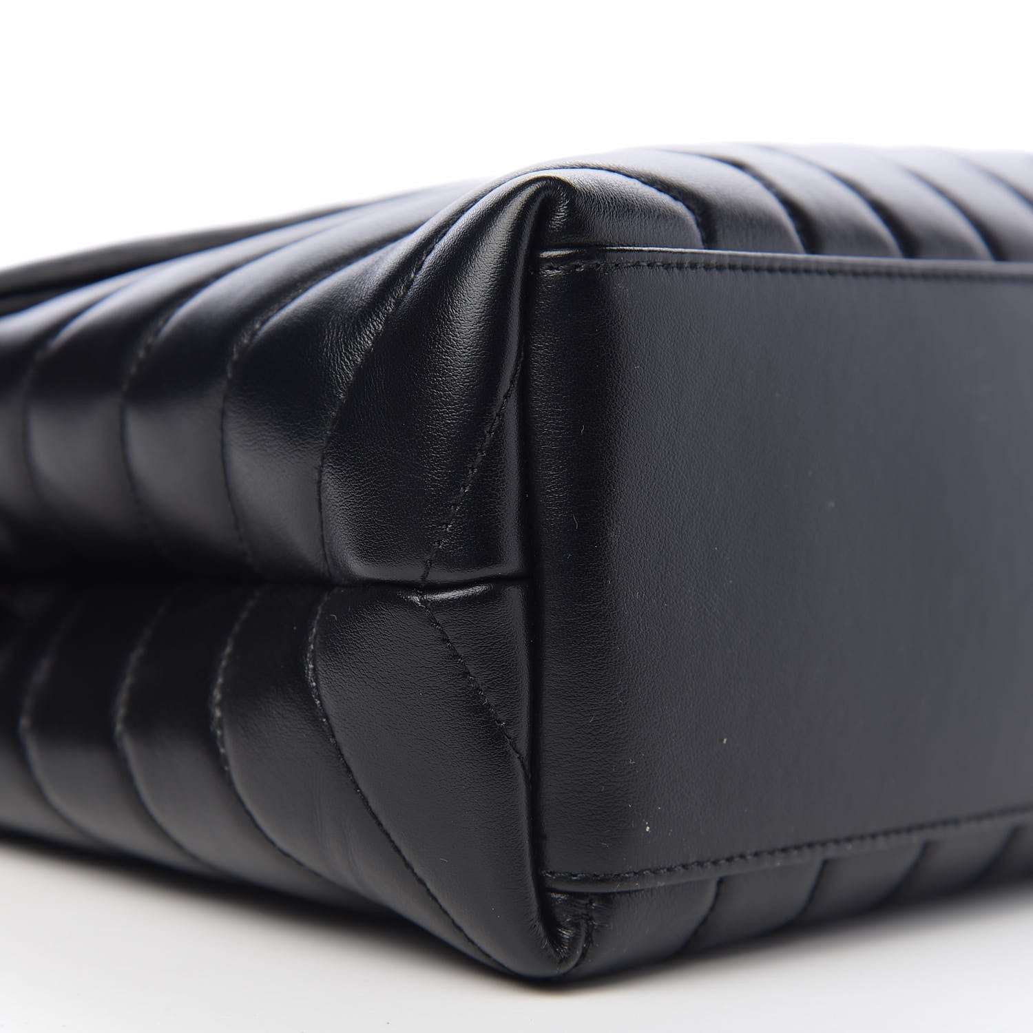 Saint Laurent Calfskin Y Quilted Monogram Medium Loulou Chain Satchel Black 7 of 9