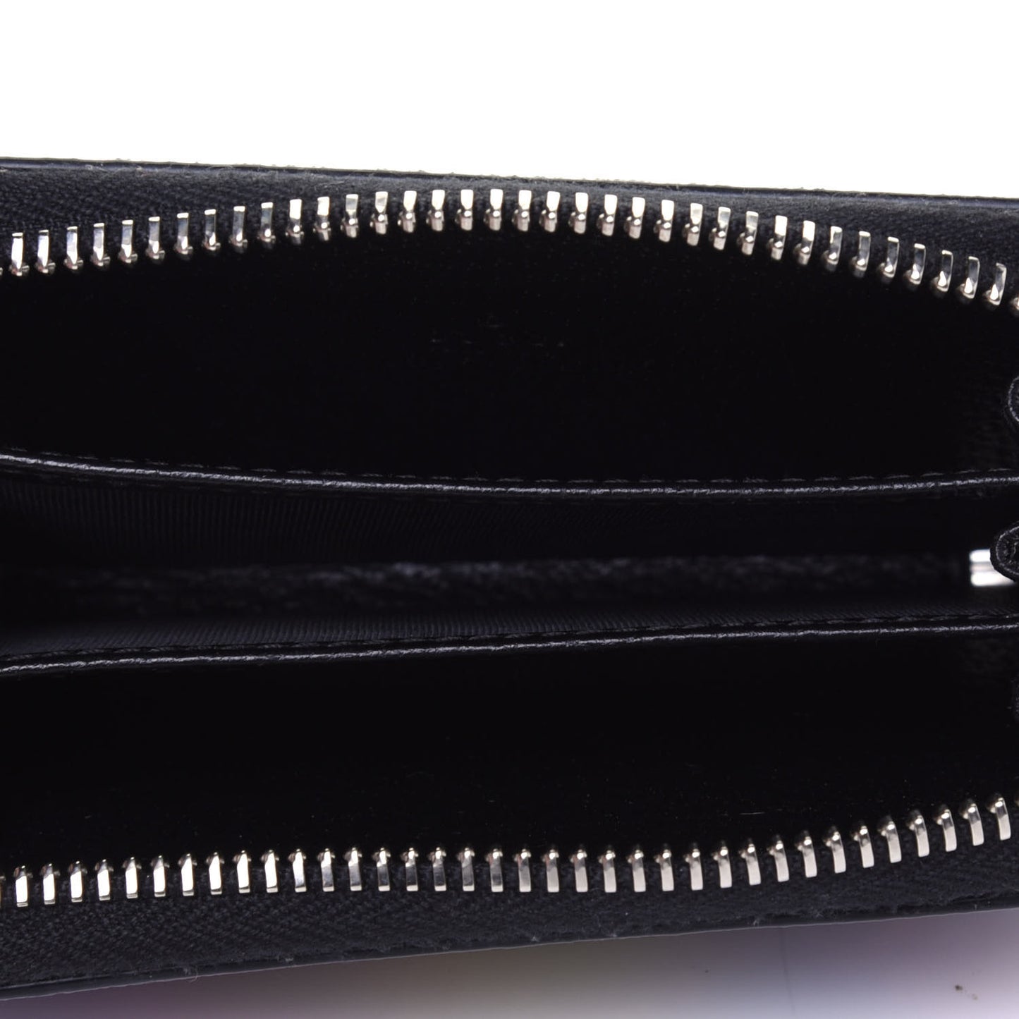GG Supreme Monogram Psychedelic Zip Around Card Case Wallet Black