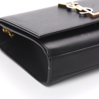 Saint Laurent Calfskin Small Monogram Kate Satchel Black 8 of 12