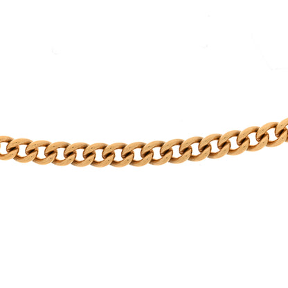 Chanel Metal Fur Flap Bag Long Necklace Gold Pink 4 of 6