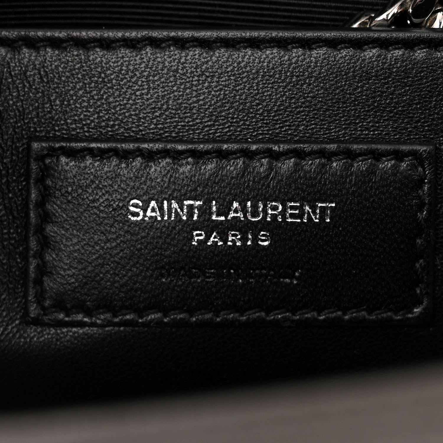 Saint Laurent Grain De Poudre Medium Classic Monogram Kate Satchel Earth Grey 6 of 10