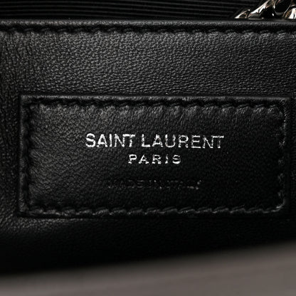 Saint Laurent Grain De Poudre Medium Classic Monogram Kate Satchel Earth Grey 6 of 10