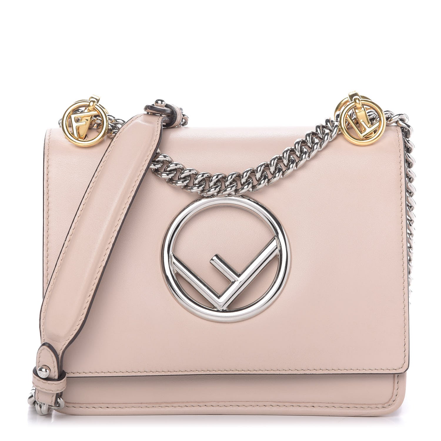 Fendi Vitello Century Opaco F is Fendi Small Kan I Shoulder Bag Soap 1 of 10