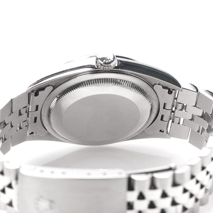 Rolex Stainless Steel 18K White Gold Diamond 36mm Oyster Perpetual Datejust Watch Sodalite 16234 5 of 7