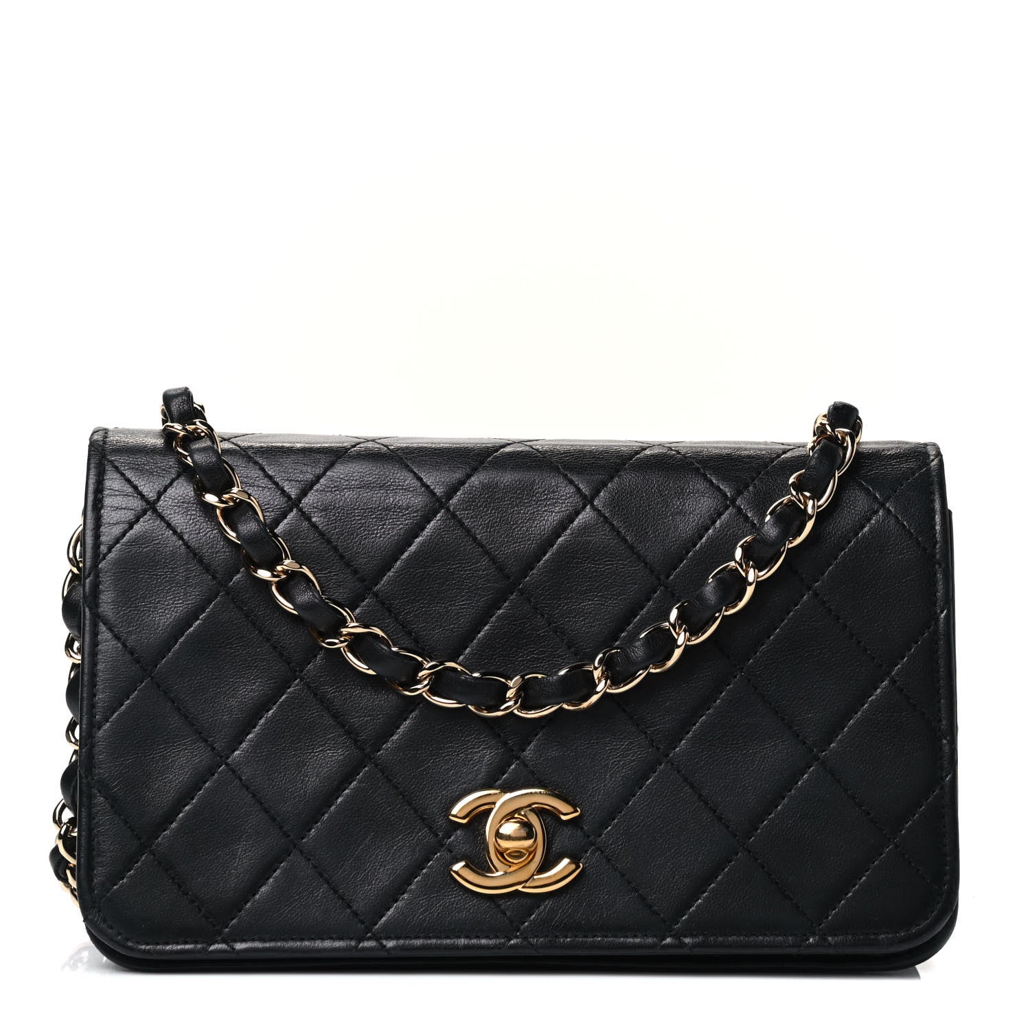 Chanel Lambskin Quilted Mini Flap Black 1 of 4