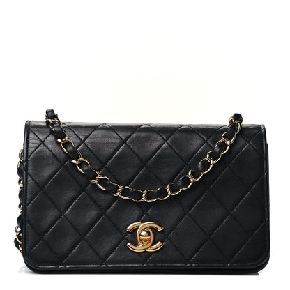Chanel Lambskin Quilted Mini Flap Black 1 of 4
