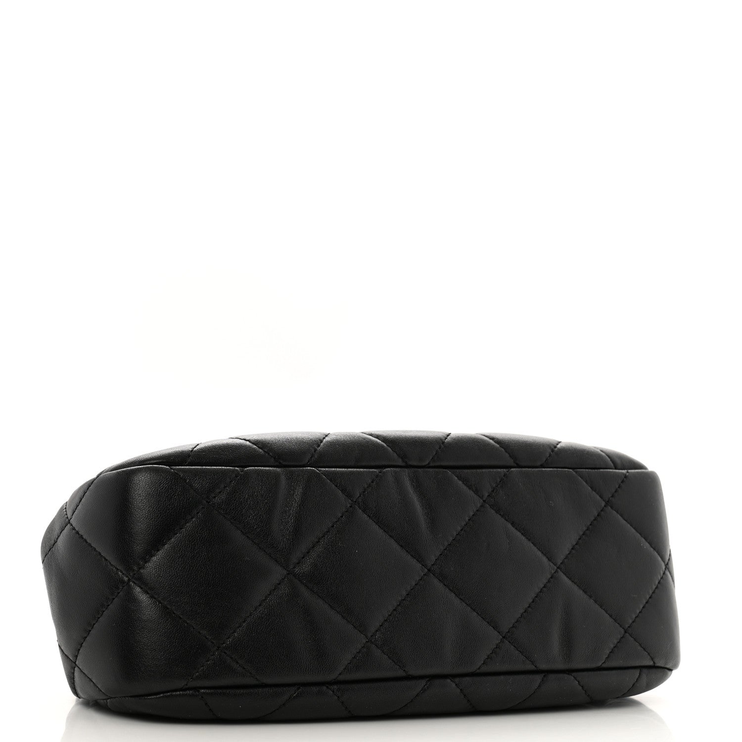 Chanel Lambskin Quilted CC Kisslock Clutch Black 4 of 12