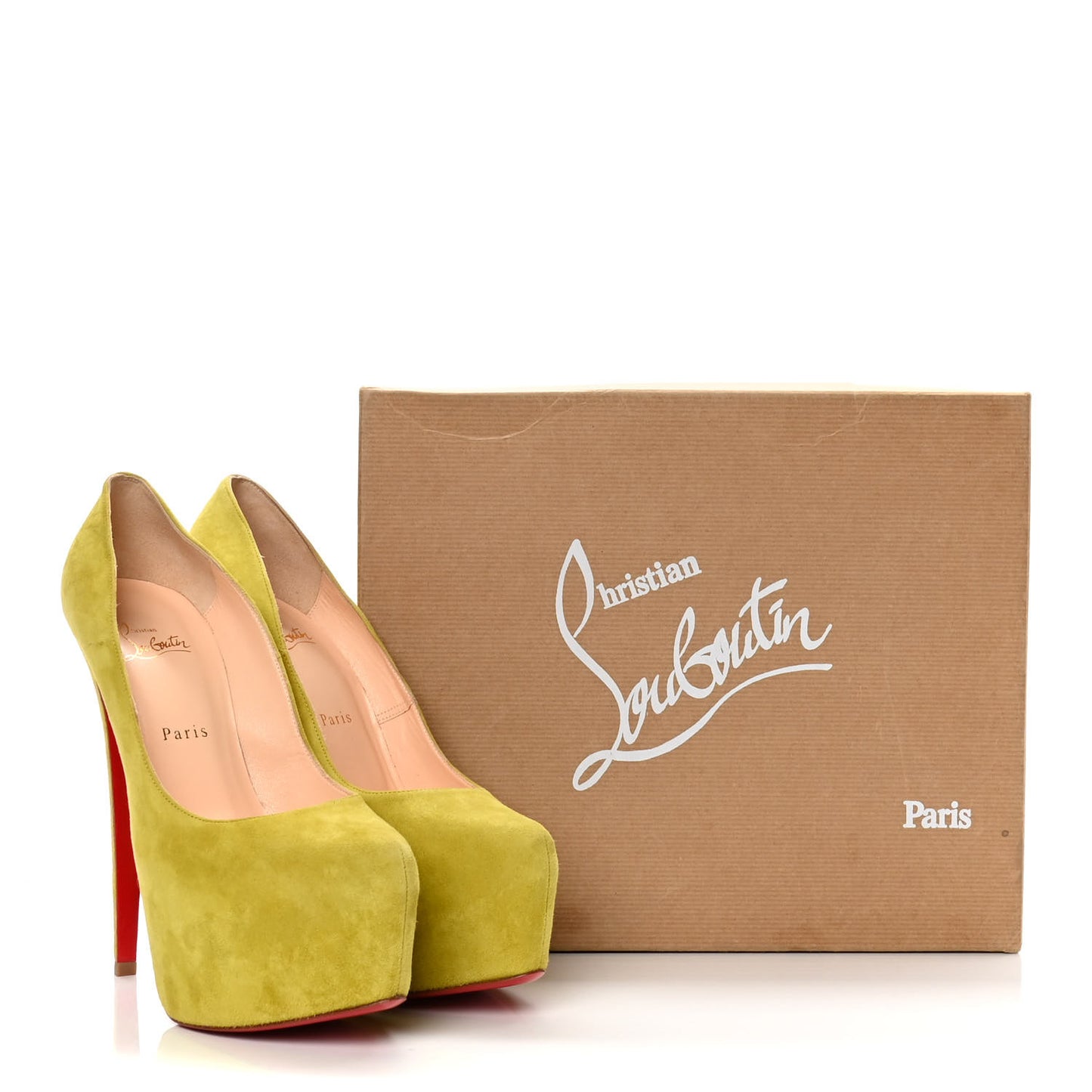 Suede Daffodile 160 Pumps 40.5 Chartreuse