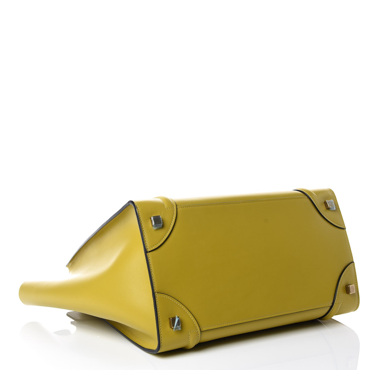 Celine Palmelato Mini Luggage Chartreuse 4 of 12