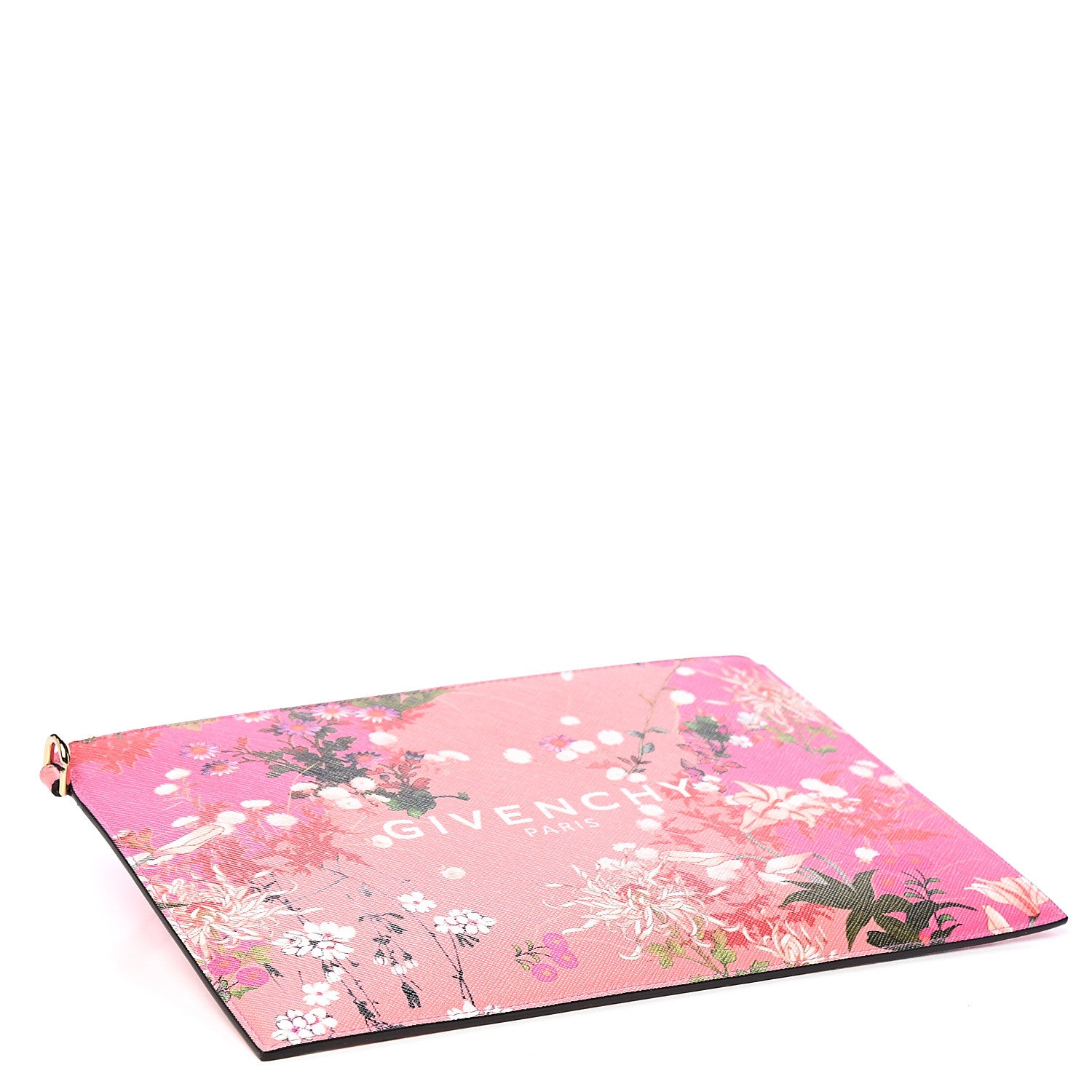 Givenchy Coated Canvas Floral Print Medium Iconic Pouch Pink 3 of 7