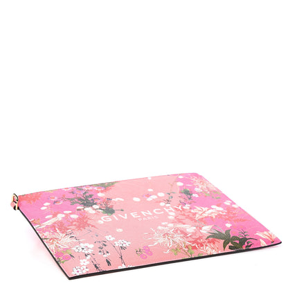 Givenchy Coated Canvas Floral Print Medium Iconic Pouch Pink 3 of 7