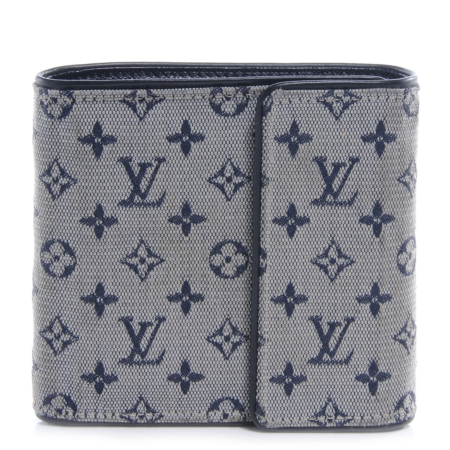 Louis Vuitton Mini Monogram Compact Wallet Blue 1 of 7