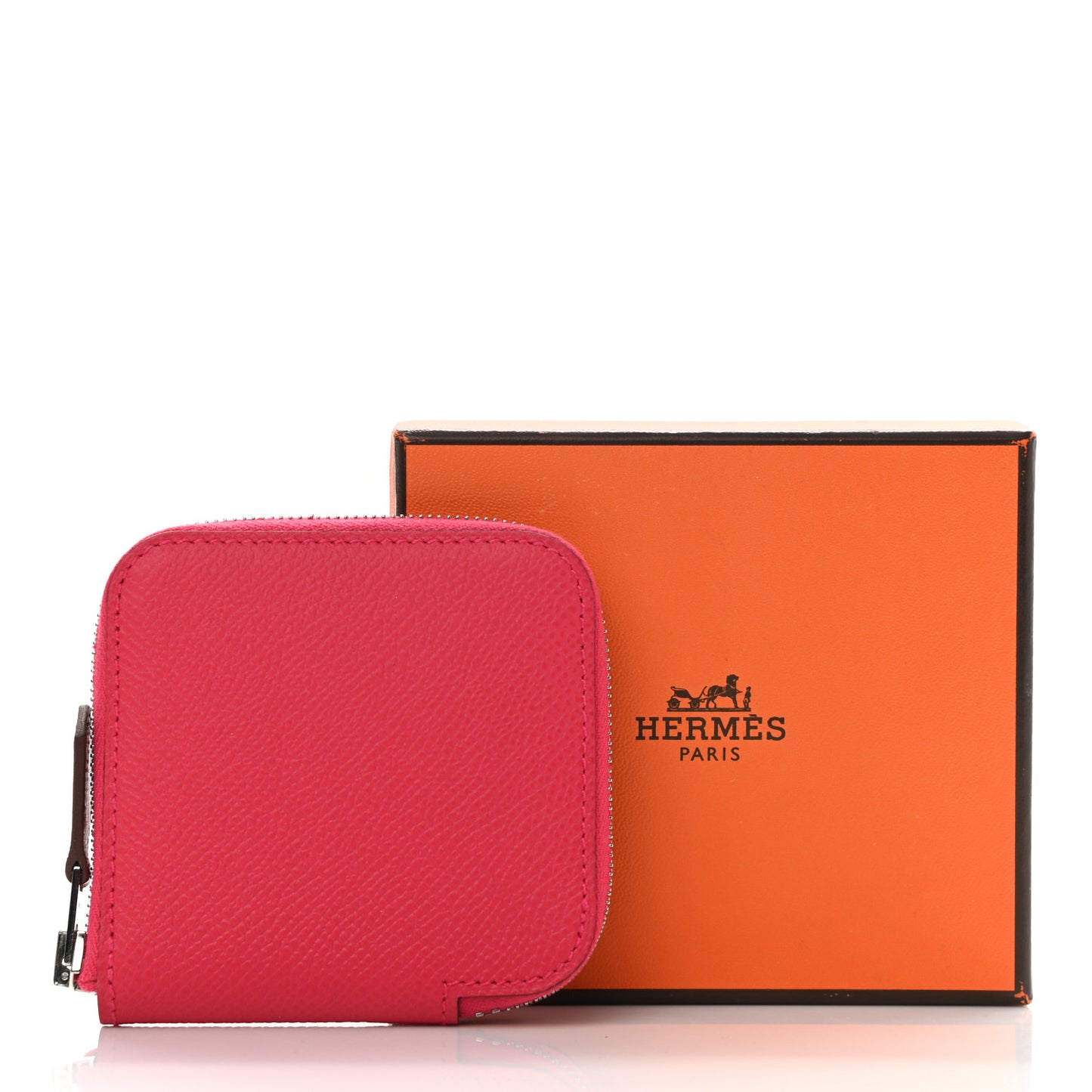 Epsom Silk'in Coin Purse Rose Mexico