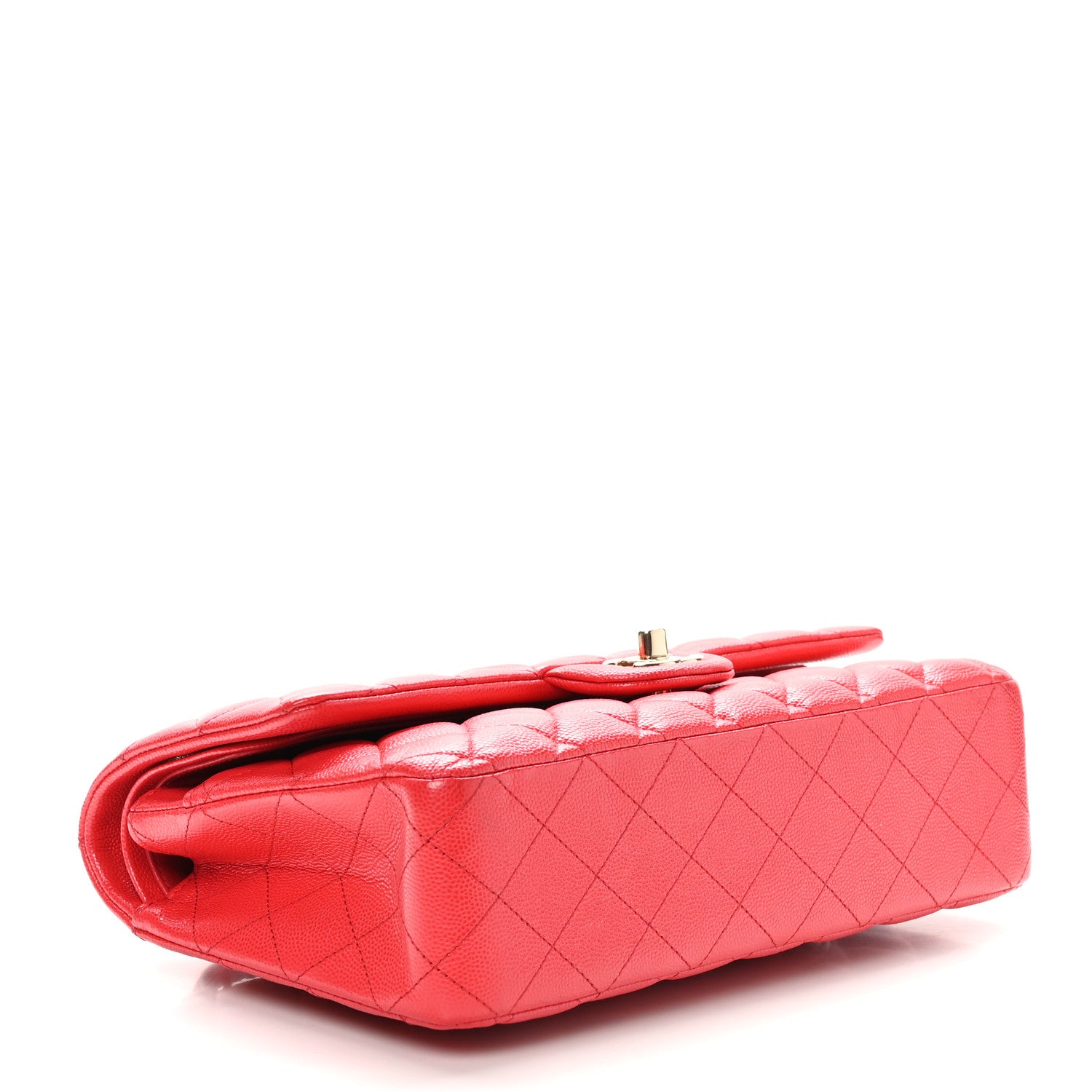 Chanel Caviar Quilted Medium Double Flap Red 4 of 10