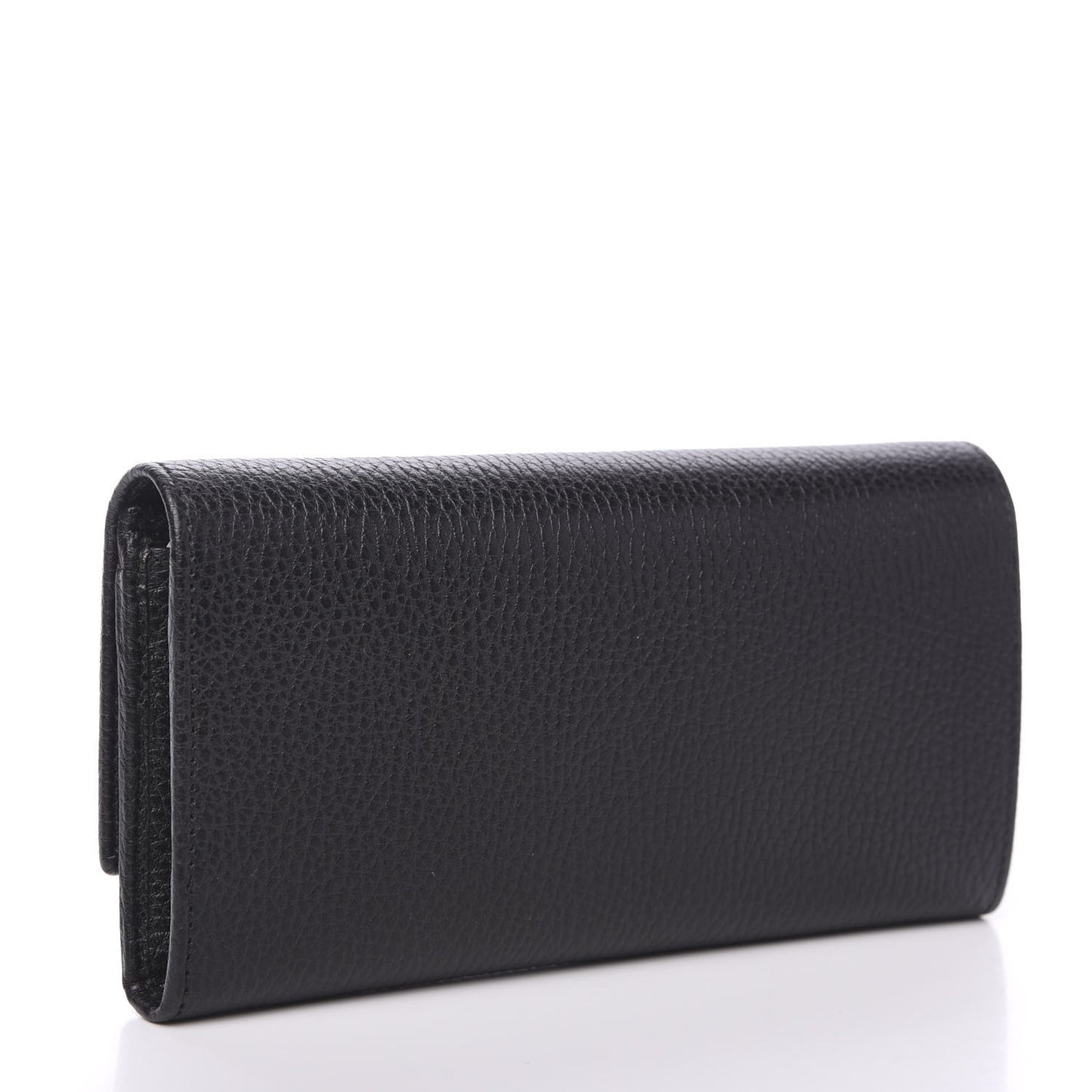 Dollar Calfskin GG Marmont Continental Wallet Black