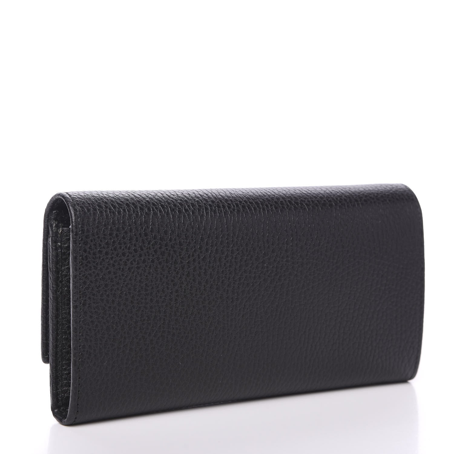 Gucci Dollar Calfskin GG Marmont Continental Wallet Black 2 of 6