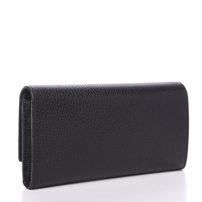 Gucci Dollar Calfskin GG Marmont Continental Wallet Black 2 of 6