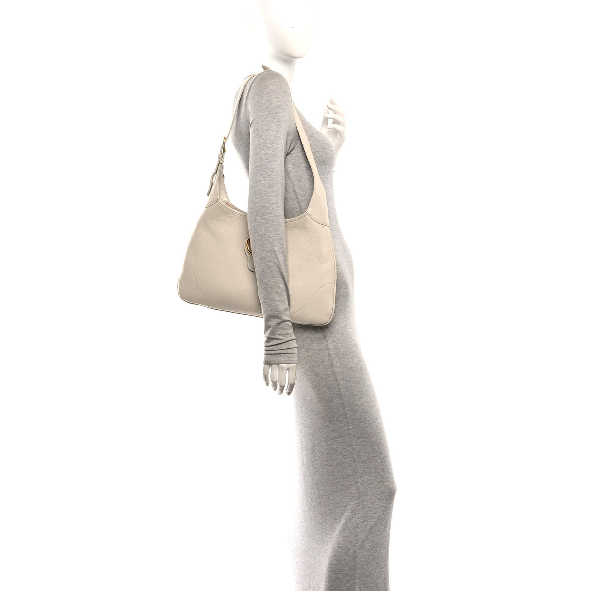 Gucci Goatskin Medium Aphrodite Shoulder Bag Mystic White 2 of 12