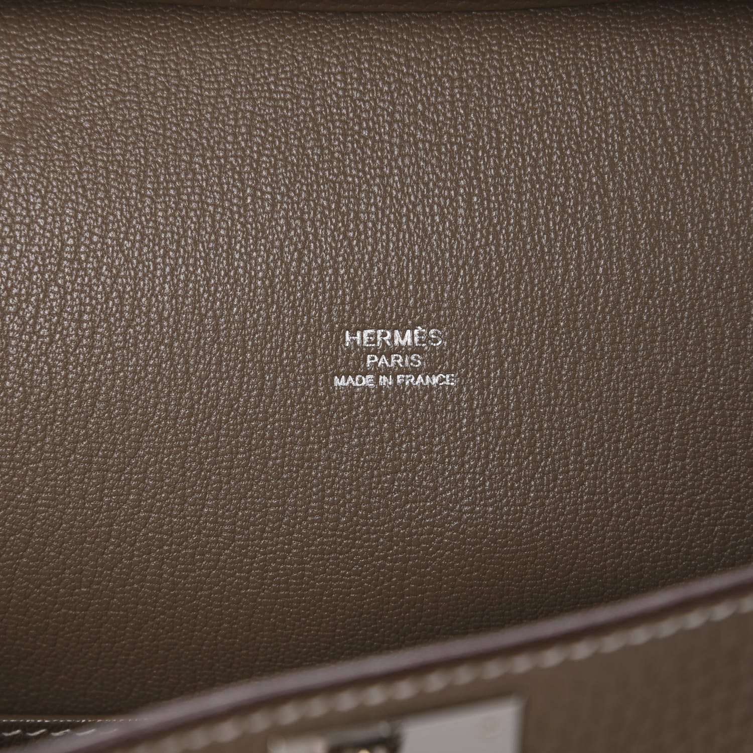 Hermes Taurillon Clemence Jypsiere 28 Etoupe 8 of 10