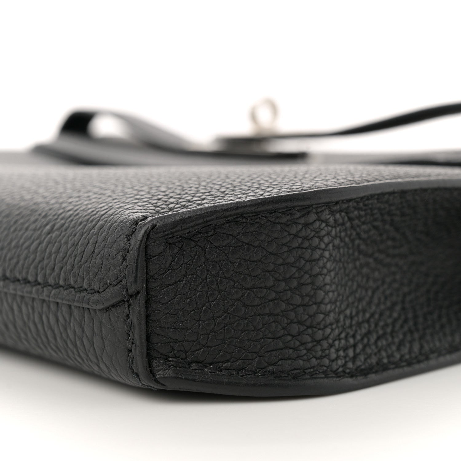 Hermes Togo Verso Kelly Depeches 25 Pouch Black Bamboo 10 of 12