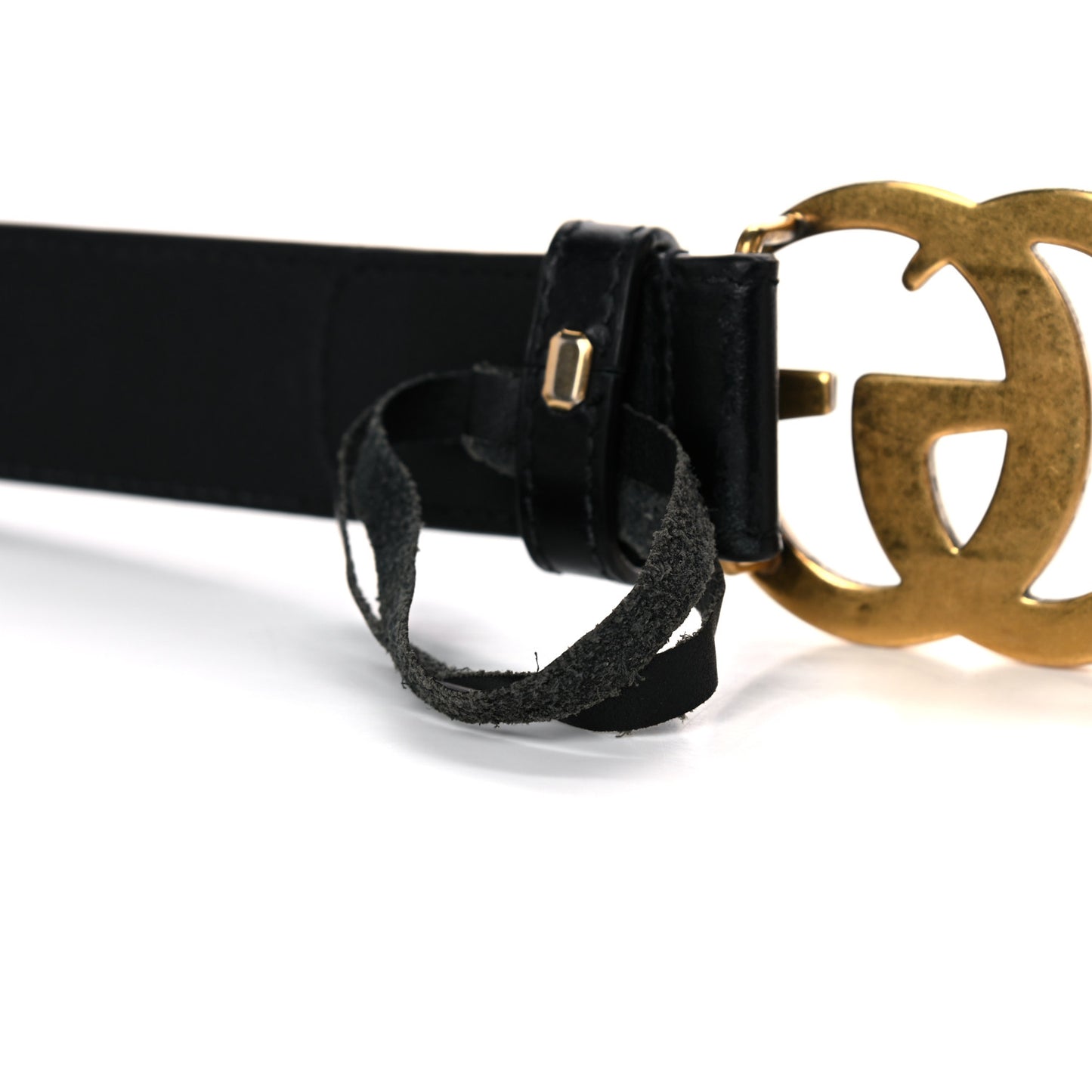 GG Supreme Monogram Matte Plutone Calfskin Double G 30mm Belt 85 34 Beige Ebony Black