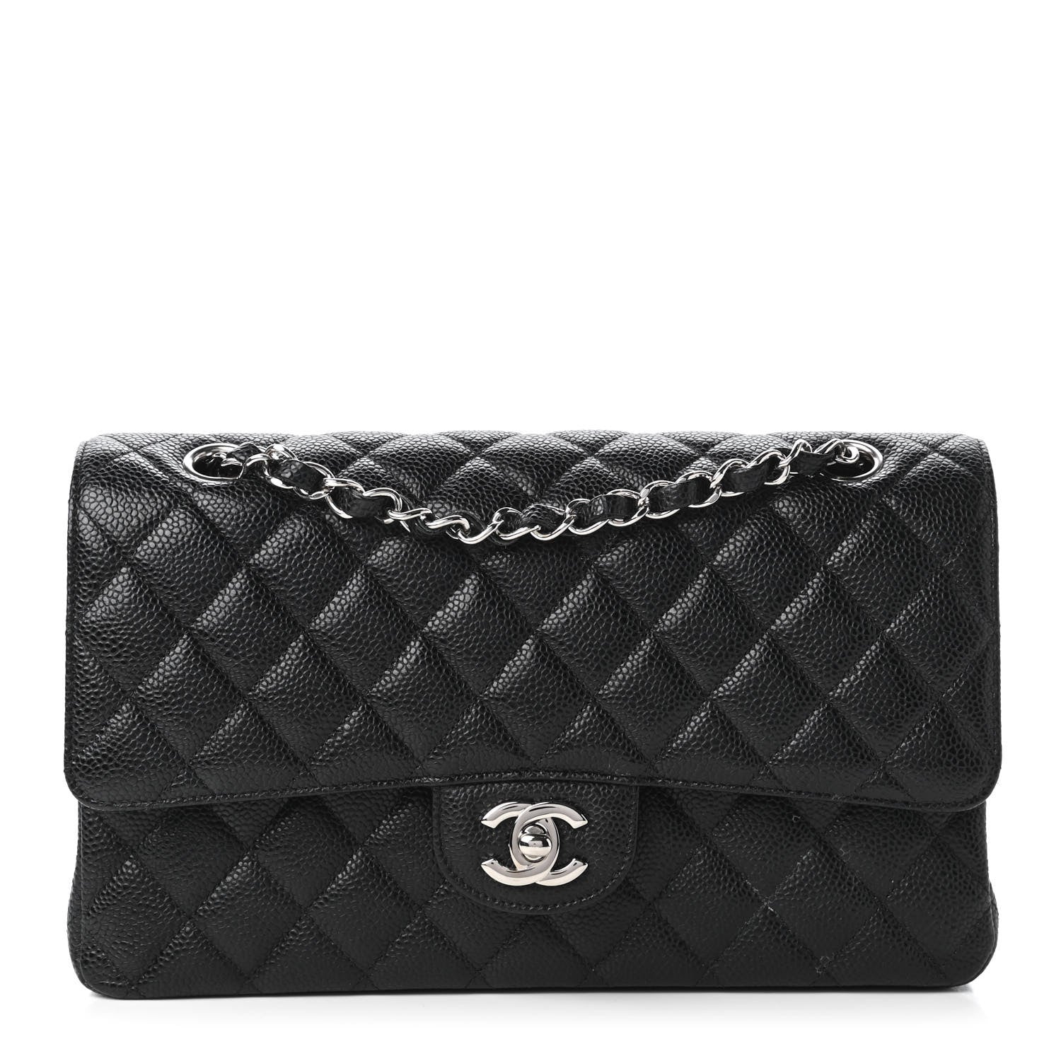 Chanel Caviar Quilted Medium Double Flap Black 1 of 11