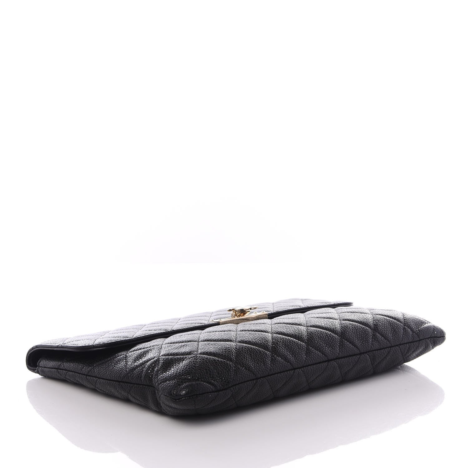 Chanel Caviar Quilted Medium Golden Class Pouch Black 3 of 8